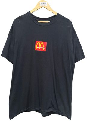 Pre Owned Travis Scott x McDonald's Sesame II T-shirt Black/Red Size L