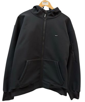 Pre Owned Supreme WINDSTOPPER Zip Up Hooded Sweatshirt (FW24) Black Size L