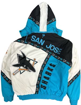 Vtg San Jose Sharks Pro Player Jacket Size XL