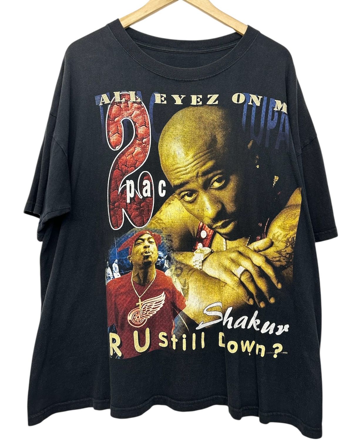 Vtg 90's 2pac R U Still Down Rap Tee Size XL 26x29