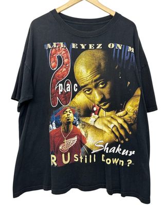 Vtg 90's 2pac R U Still Down Rap Tee Size XL 26x29