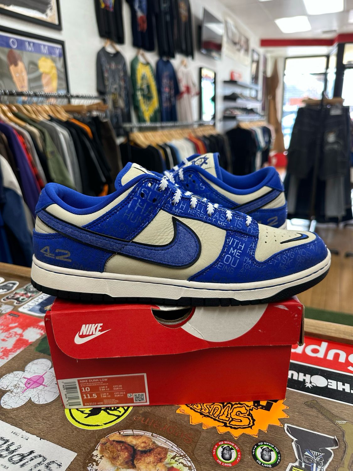 Pre Owned Nike Dunk Low Jackie Robinson Size 10