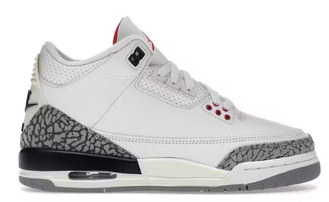 DS Jordan 3 Retro White Cement Reimagined (GS) Size 6Y