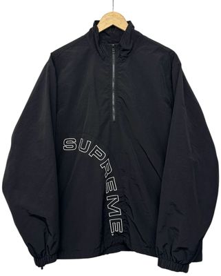 2018 Supreme Corner Arc Half Zip Pullover Black Size Large