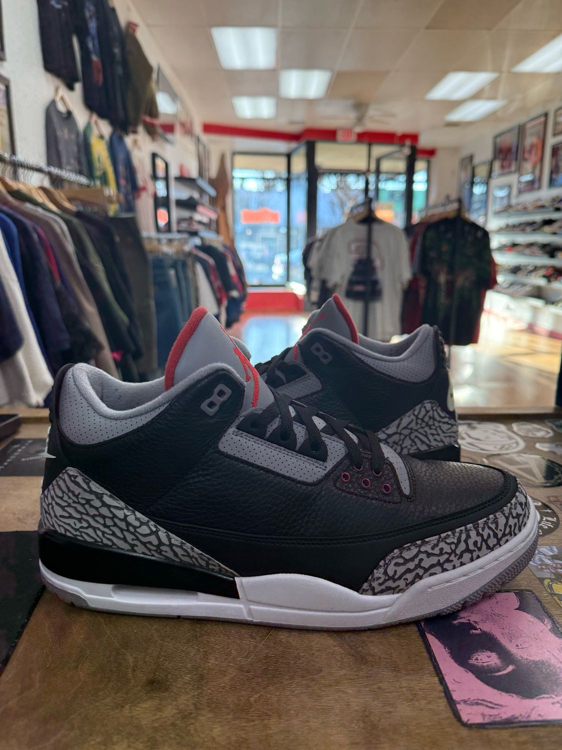Pre Owned Jordan 3 Retro Black Cement (2018) Size 13 NO BOX