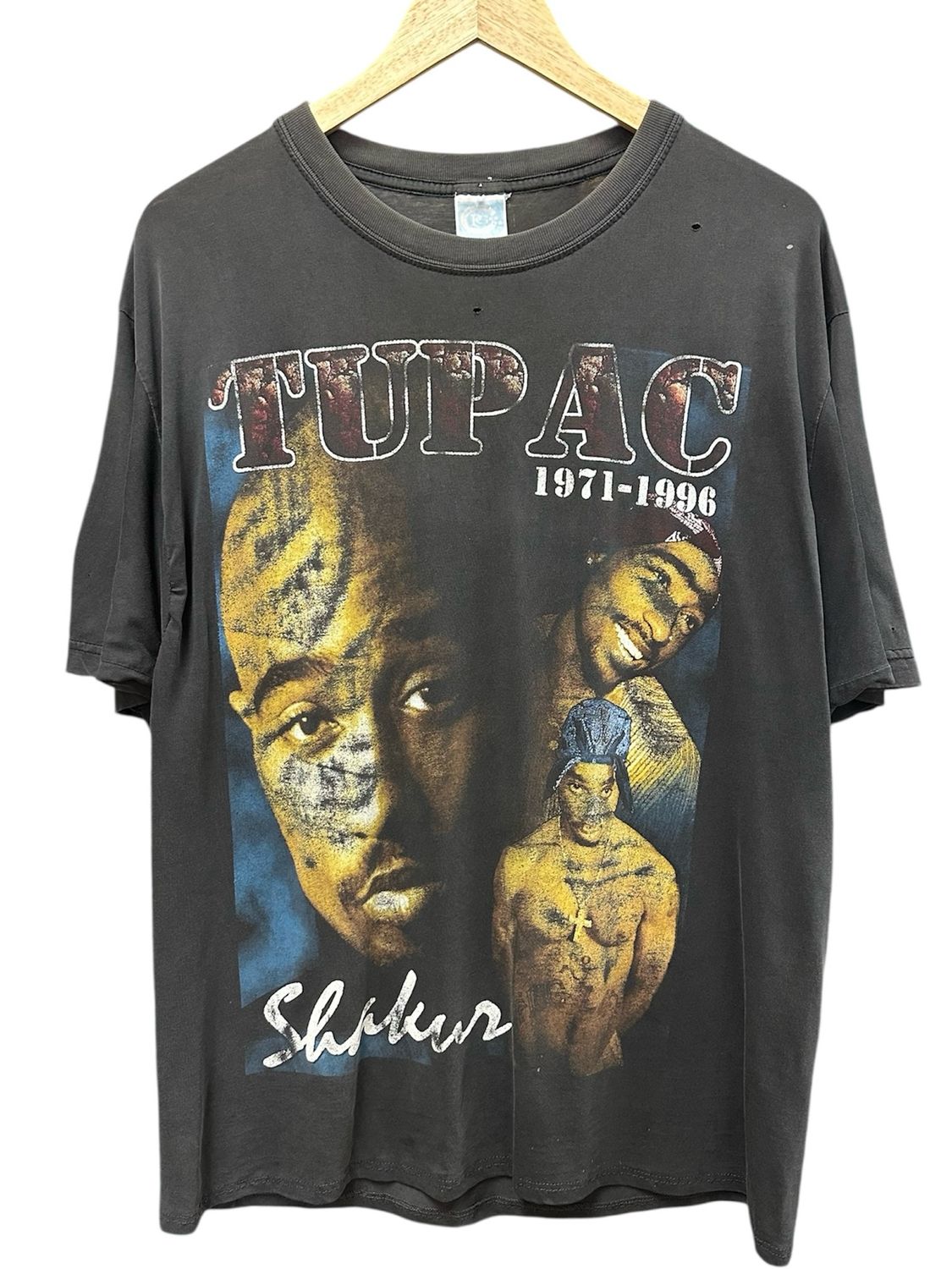 Vintage 2Pac Bootleg Rap Tee Size L/XL