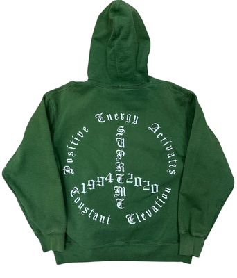 Supreme Peace Hooded Sweatshirt Green Size L