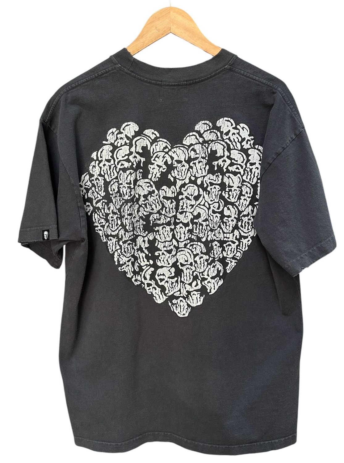Warren Lotas Skull Pile Heart Tee Size L