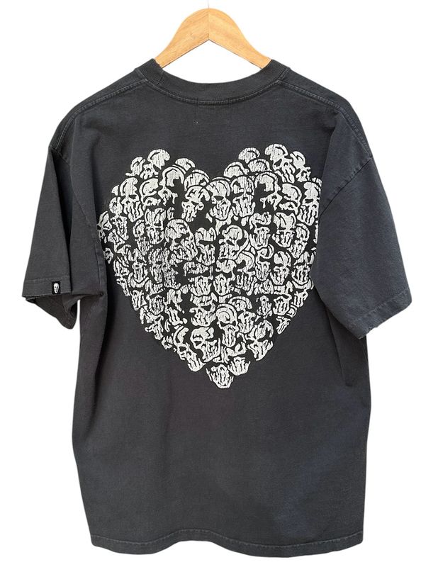 Warren Lotas Skull Pile Heart Tee Size L