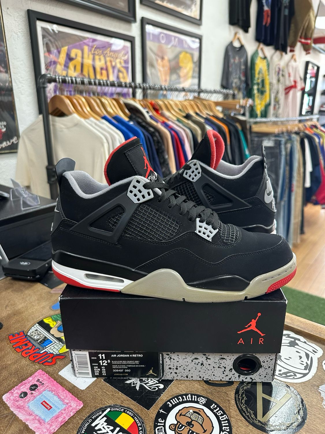Jordan 4 Retro Bred (2019) Size 11 (WORN)