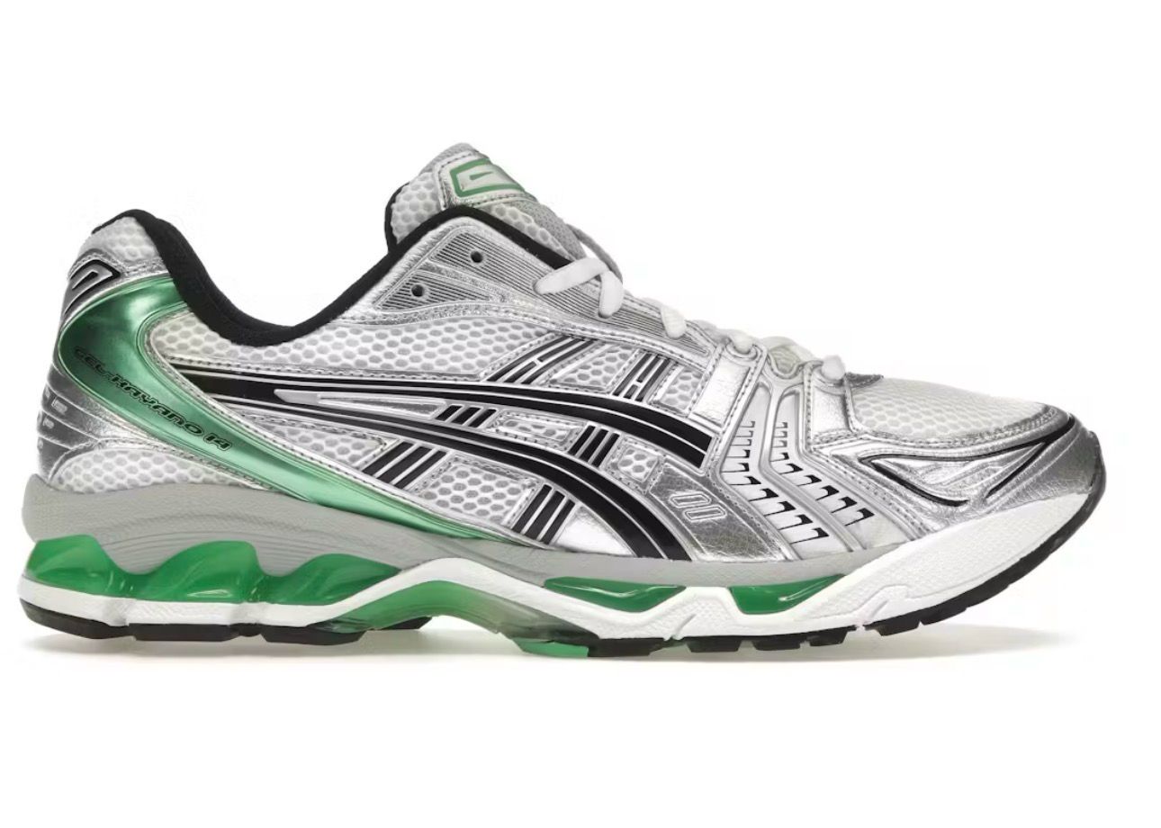 DS ASICS Gel-Kayano 14 White Malachite Green Size 8.5