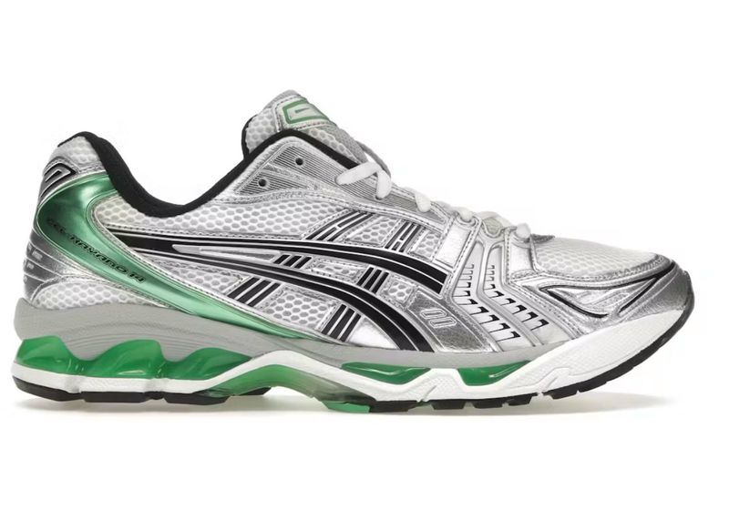 DS ASICS Gel-Kayano 14 White Malachite Green Size 8.5