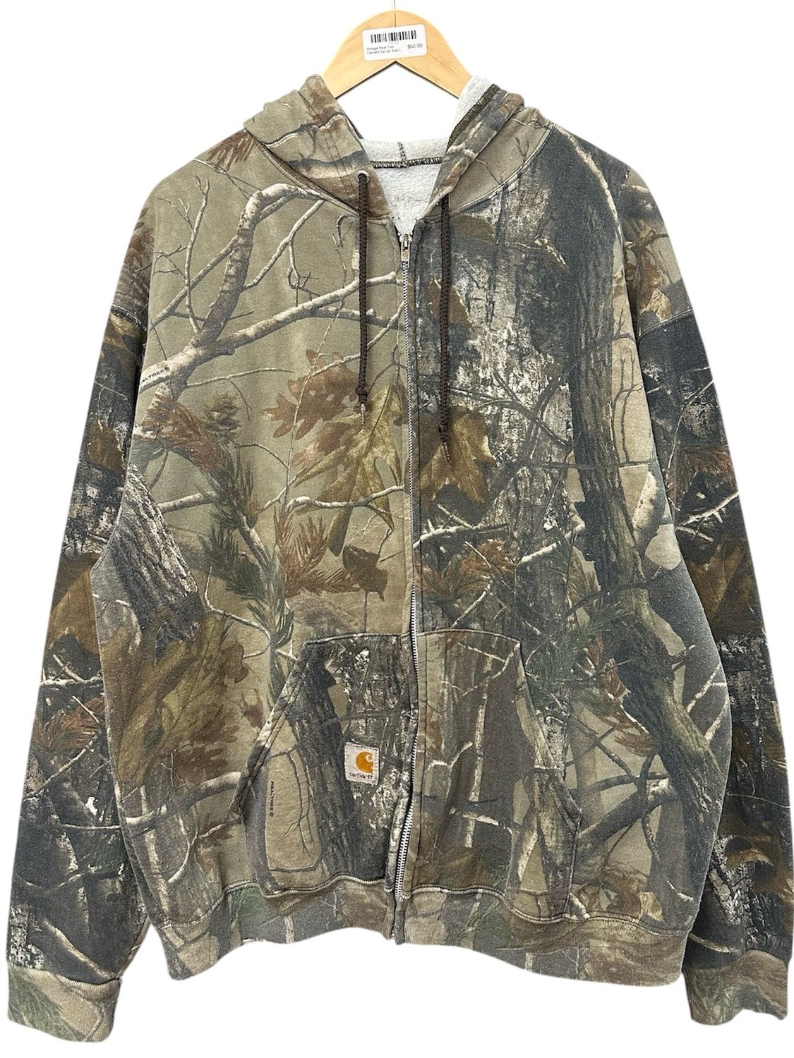 Vintage Real Tree Carhartt Zip Up Size L