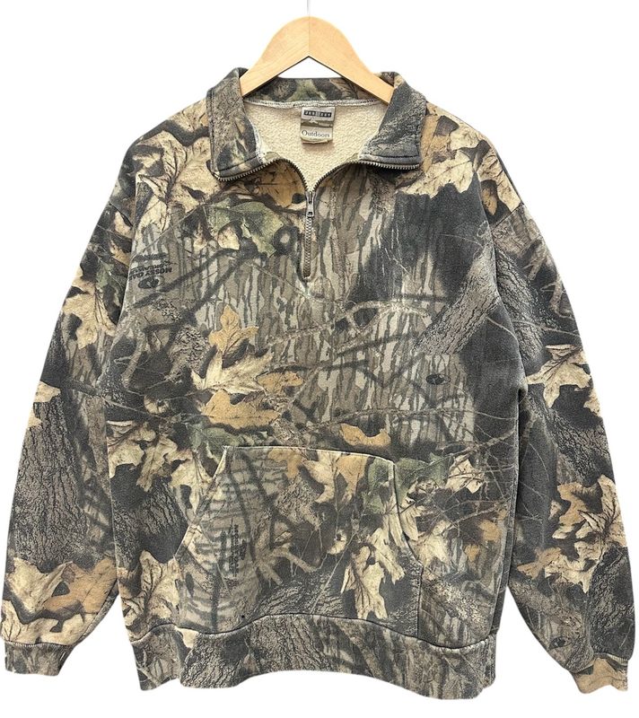 Camo Quarter Zip Size L