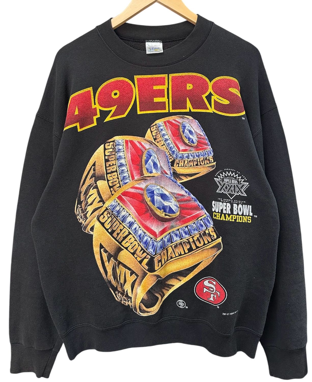 Vintage 49ers SuperBowl Championship Crewneck Size L