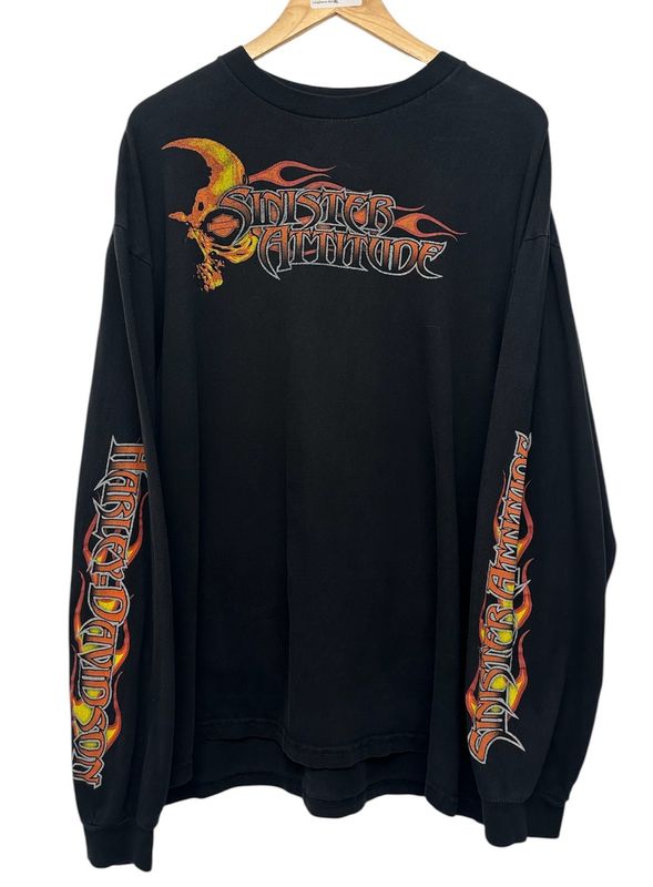 Vintage Harley Davidson Sinister Attitude Longsleeve Size XL