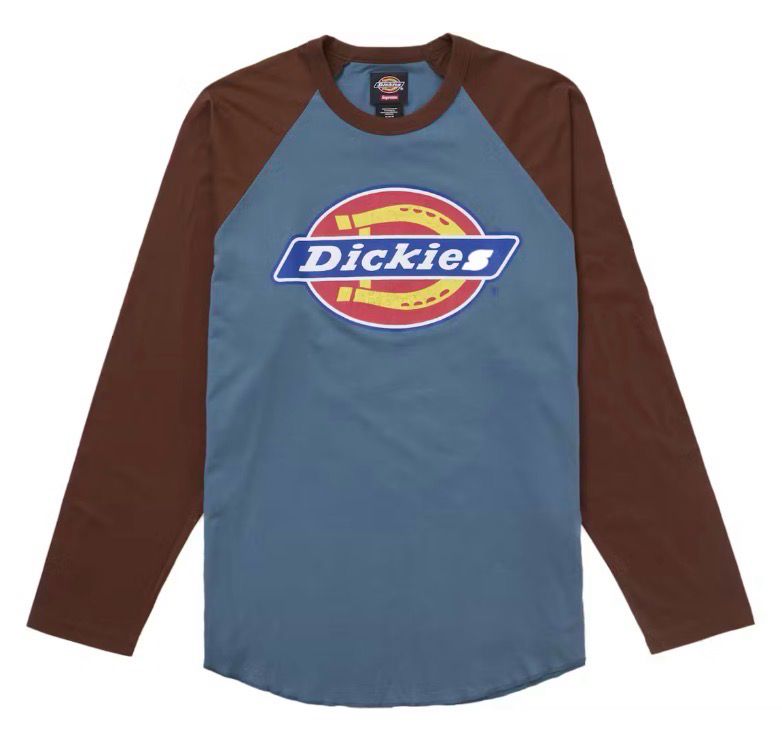 New Supreme Dickies Raglan L/S Top Brown Size M (FW24)