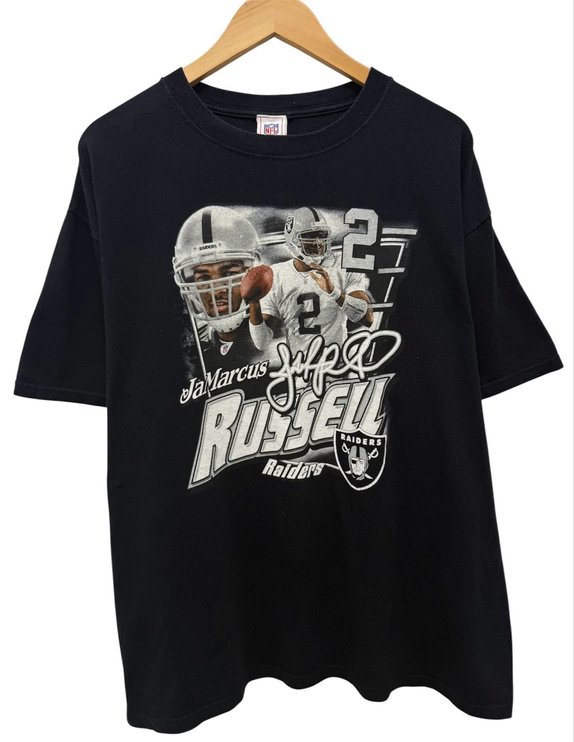 Early 00s Jamarcus Russel Raiders Tee Size XL 24x30