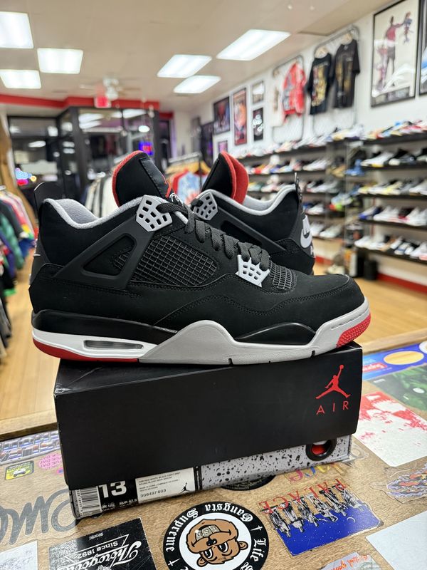 Jordan 4 Retro Bred (2019) Size 13 (WORN)(REPLACEMENT BOX)