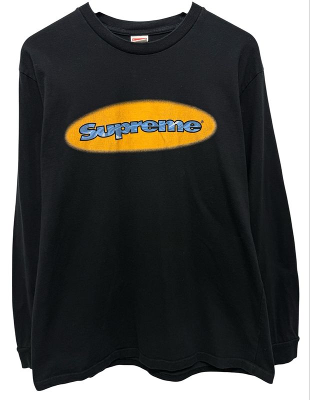 Supreme Ripple LS Tee Black Size M