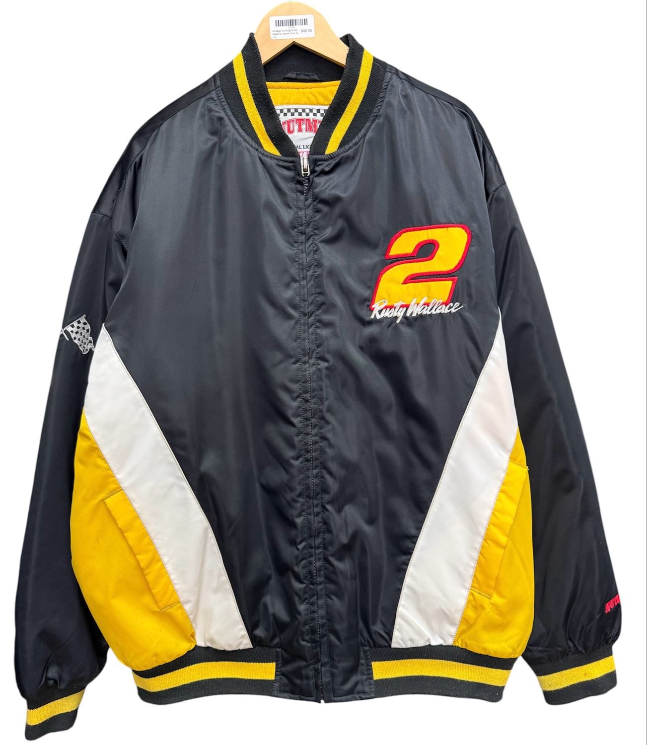 Vintage Nutmeg Rusty Wallace Jacket Size XL