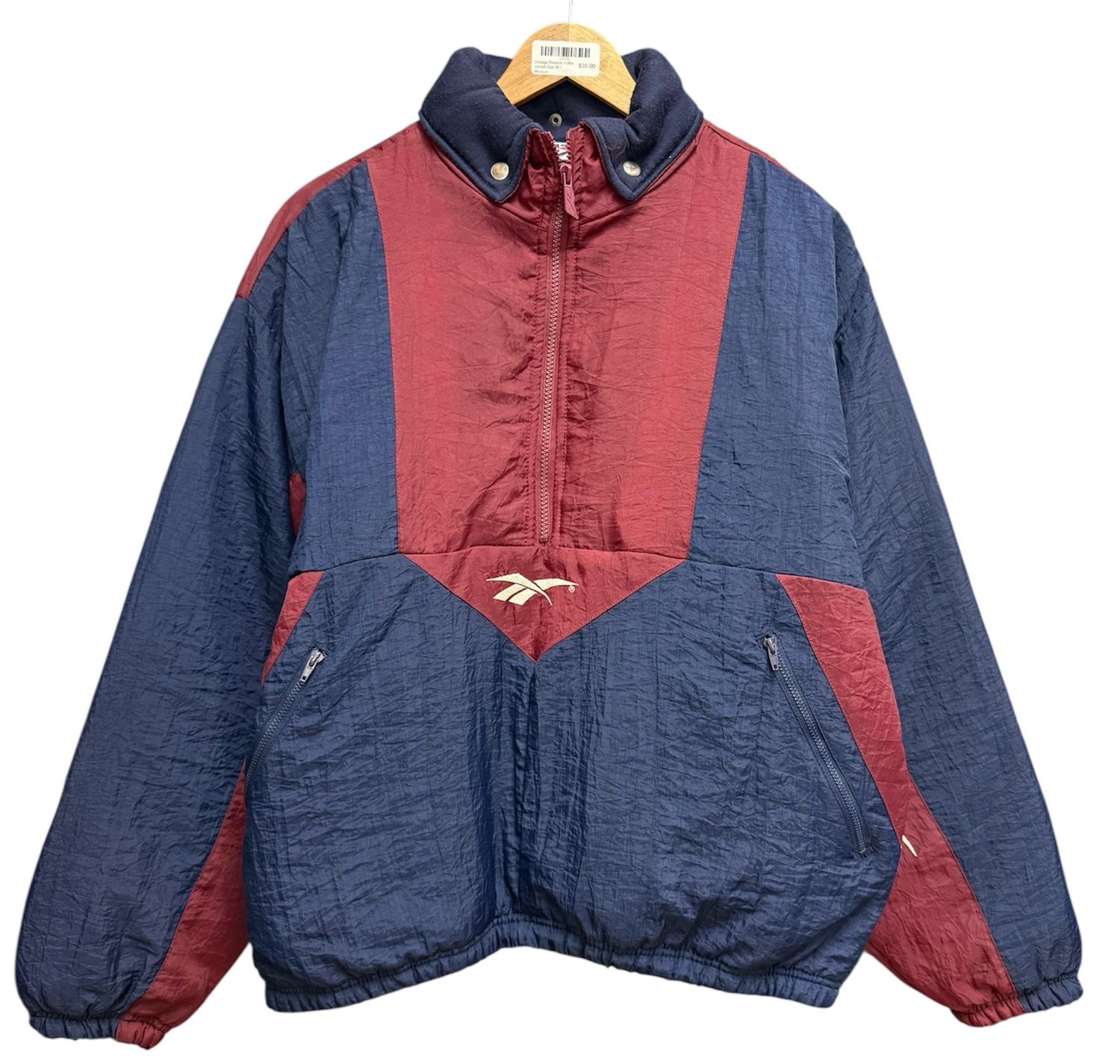 Vintage Reebok Puffer Jacket Size M