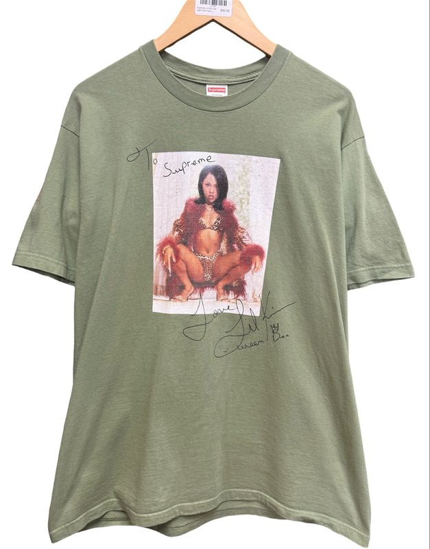Supreme Lil Kim Tee Light Olive Size L