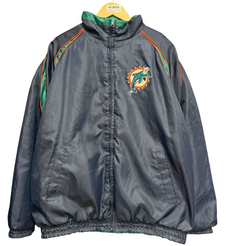 Vintage Miami Dolphins Reversible Fleece Jacket Size XL