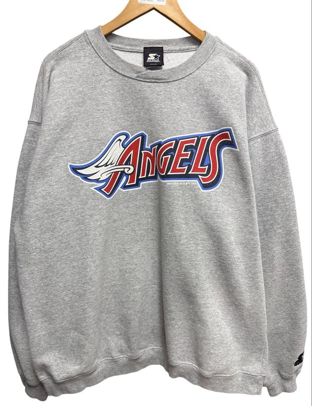 Vtg Starter LA Angels Baseball Crewneck Size L