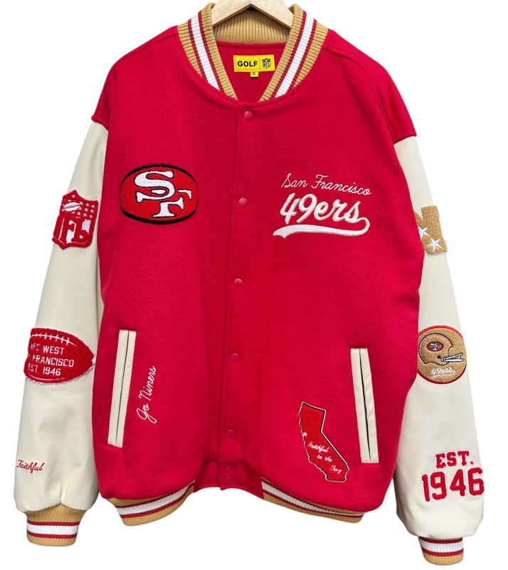 Golf Le Fleur 49ers Varsity Letterman Jacket Size XL