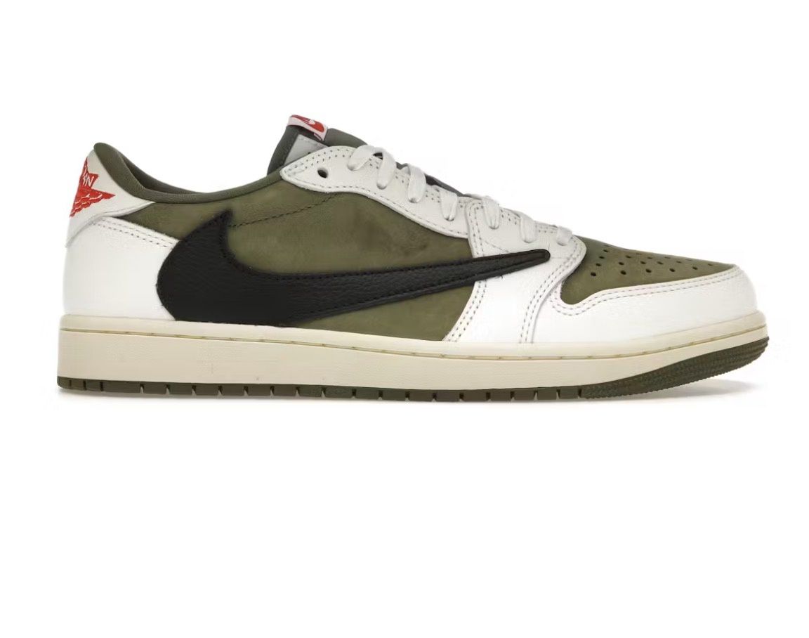 Jordan 1 Retro Low OG SP Travis Scott Medium Olive Size 9.5 (NEW).