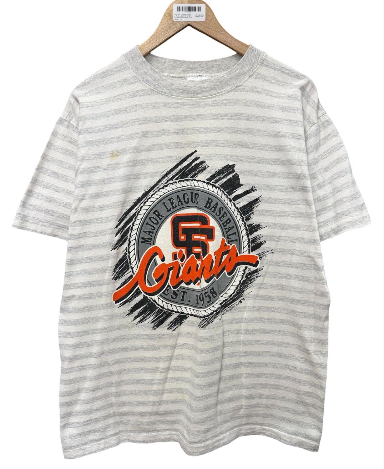 Vtg SF Giants Major League Baseball Tee Size L