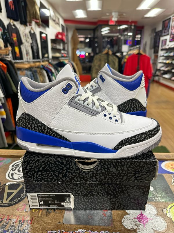Jordan 3 Retro Racer Blue Size 9 (WORN)