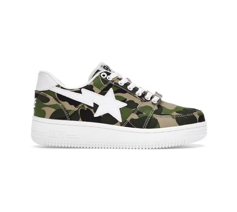 A Bathing Ape Bape Sta Low ABC Camo 20th Anniversary Green Size 8 (NEW)
