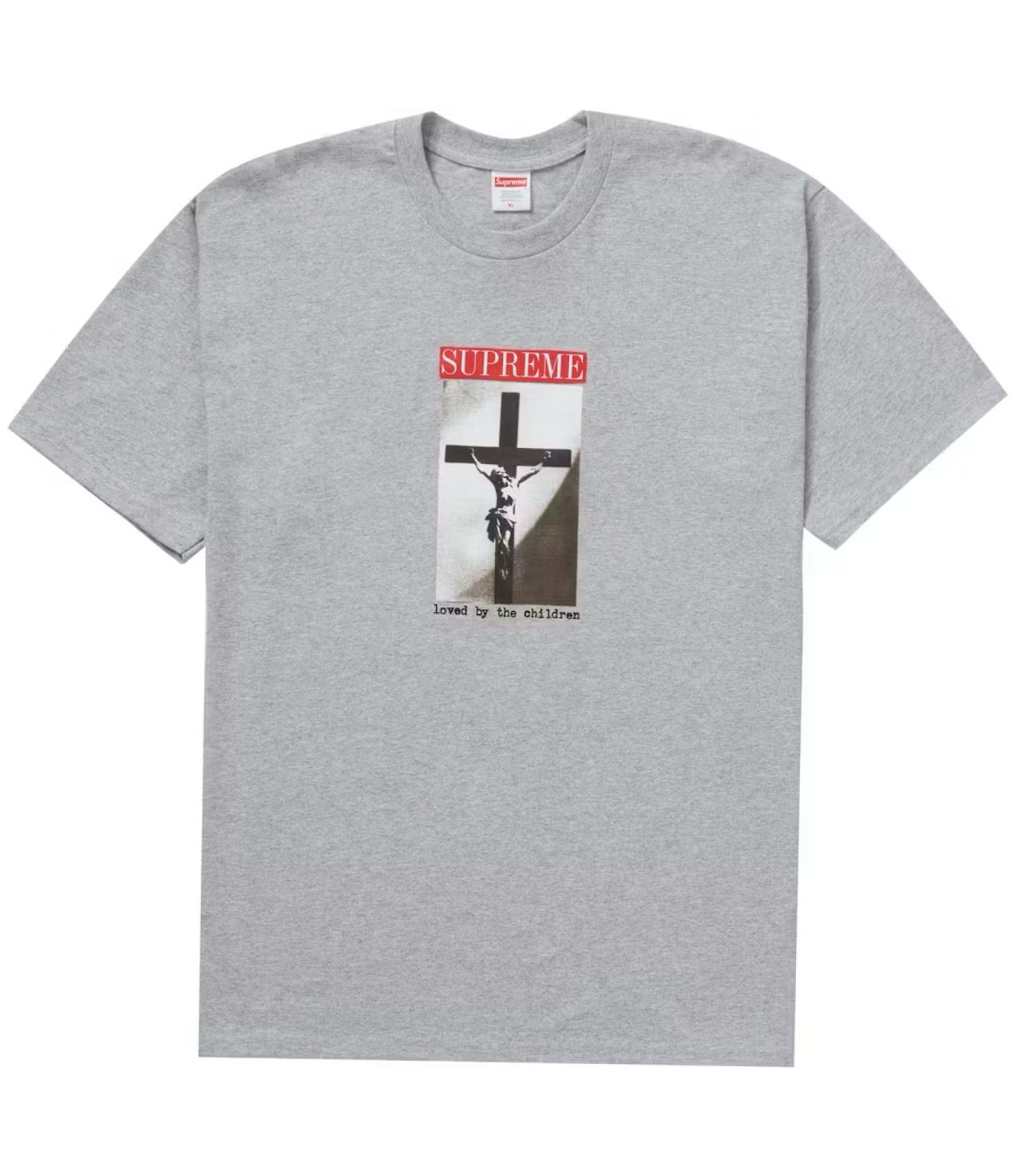 Supreme Loved By The Children Tee Heather Grey Size L (NEW)