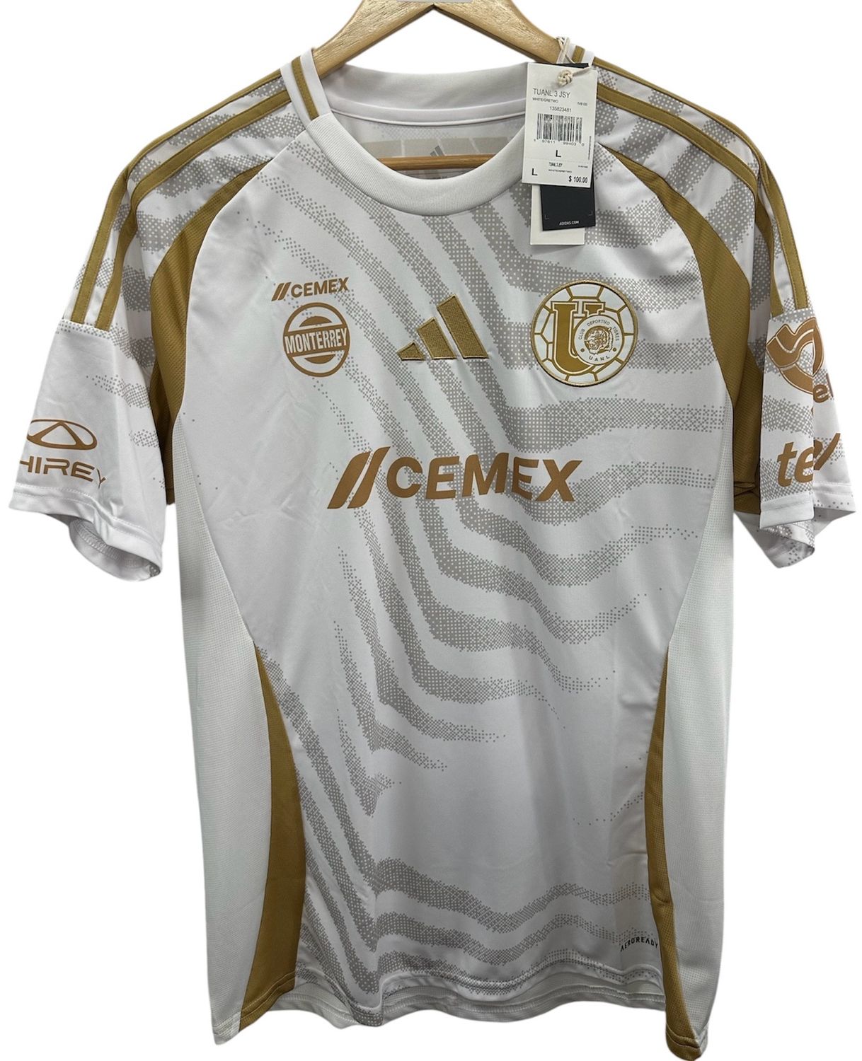 2024/2025 Adidas Tigers UANL Third Jersey Size L (NEW)