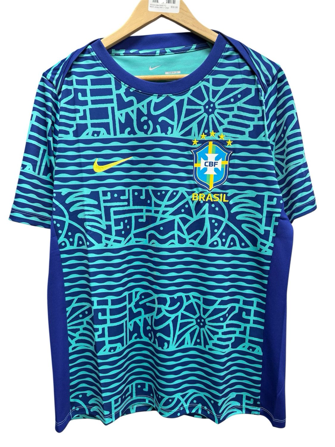 2023/24 Nike Brasil Pre Match Jersey Size L