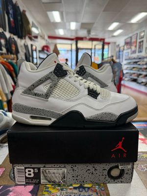 Pre Owned Jordan 4 Retro White Cement (2016) Size 8.5