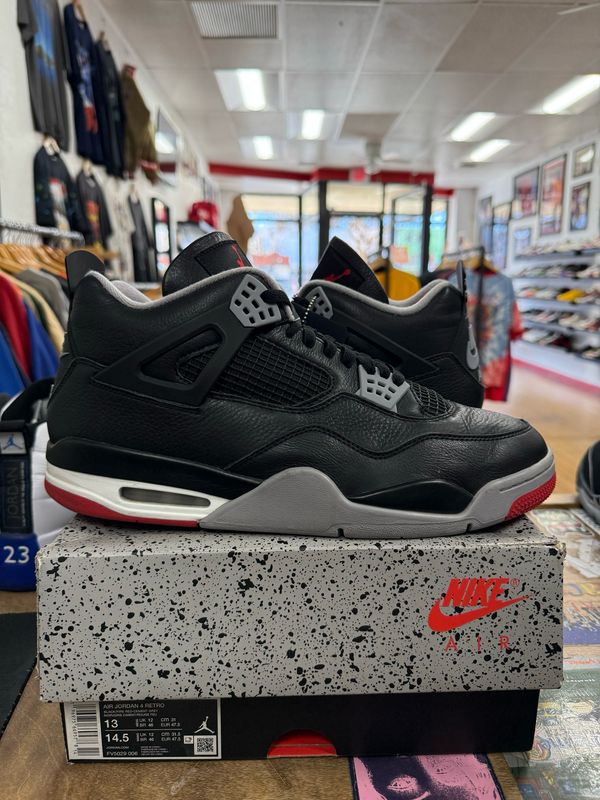 Pre Owned Jordan 4 Retro Bred Reimagined Size 13