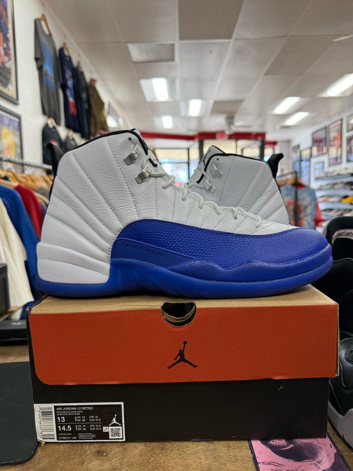 Pre Owned Jordan 12 Retro Blueberry Size 13