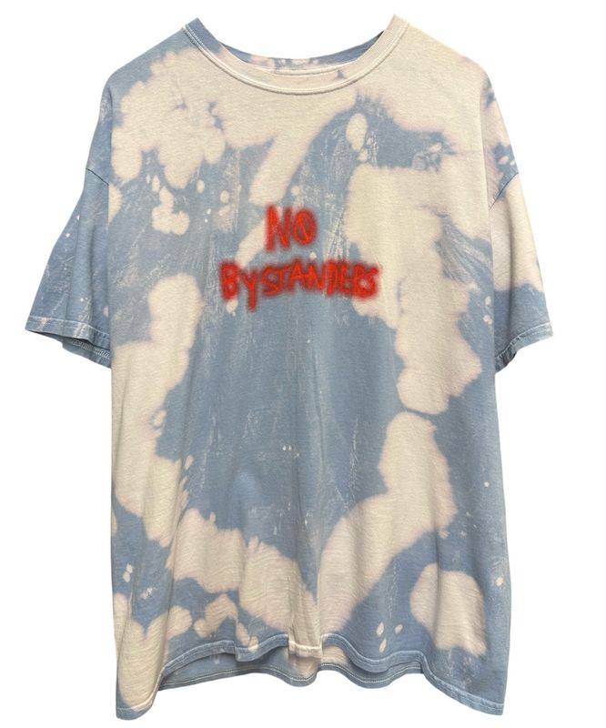 Travis Scott No Bystanders Tee Blue Tie Dye Size L