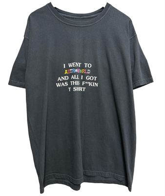 Travis Scott Where Were You Tee Black Size L