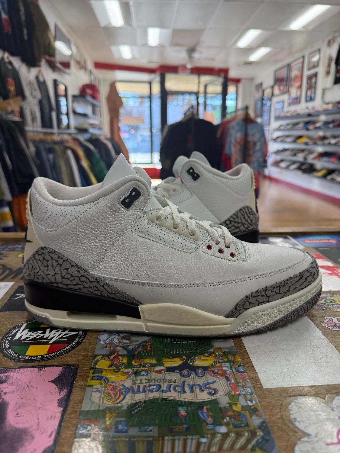 Pre Owned Jordan 3 Retro White Cement Reimagined Size 10.5 *NO BOX*