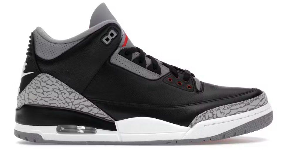 DS Jordan 3 Retro OG Black Cement  Size 9 (2024)