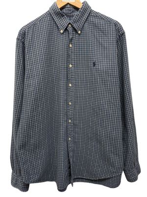 Vintage Polo Ralph Lauren Button Up Blue Size XL