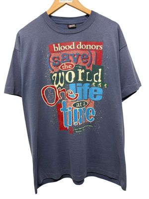 Vintage Houston Blood Donors Tee Size XL