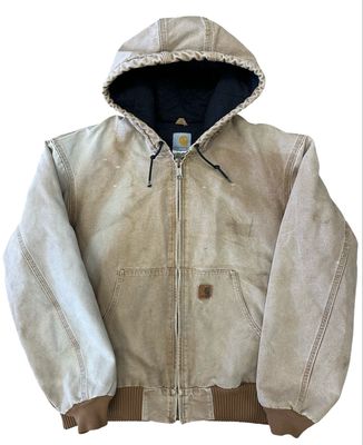 Carhartt Hooded Work Jacket Size L