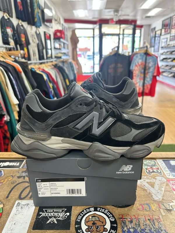 Pre Owned New Balance 9060 Black Castlerock Grey Size 10.5