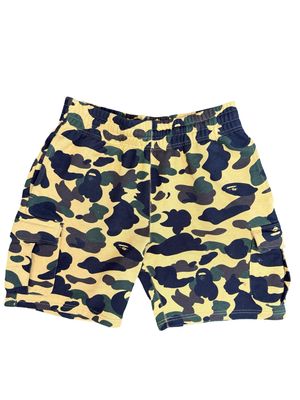 Pre Owned A Bathing Ape Camo Shorts Size M