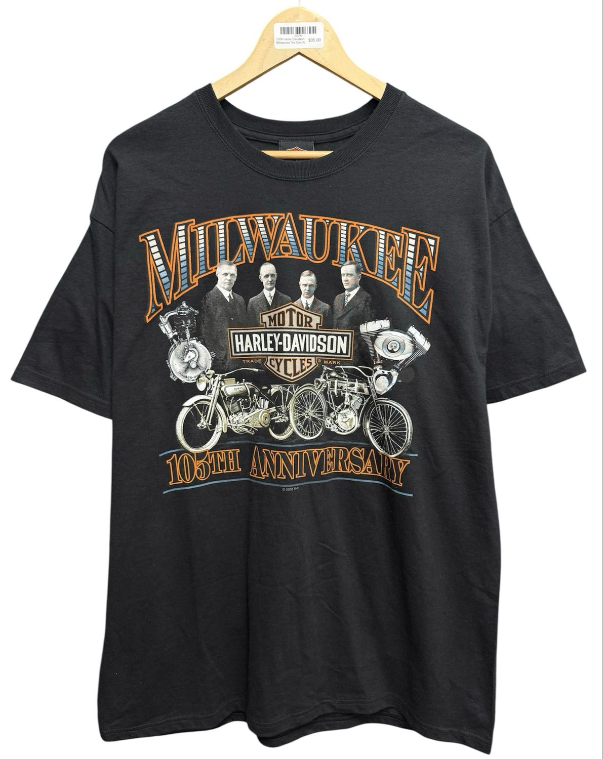 2008 Harley Davidson Milwaukee Tee Size XL